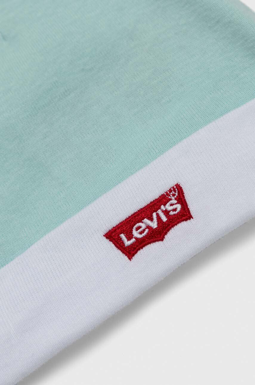 Levi's Бебешки памучен комплект в тюркоазено - Pepit.bg