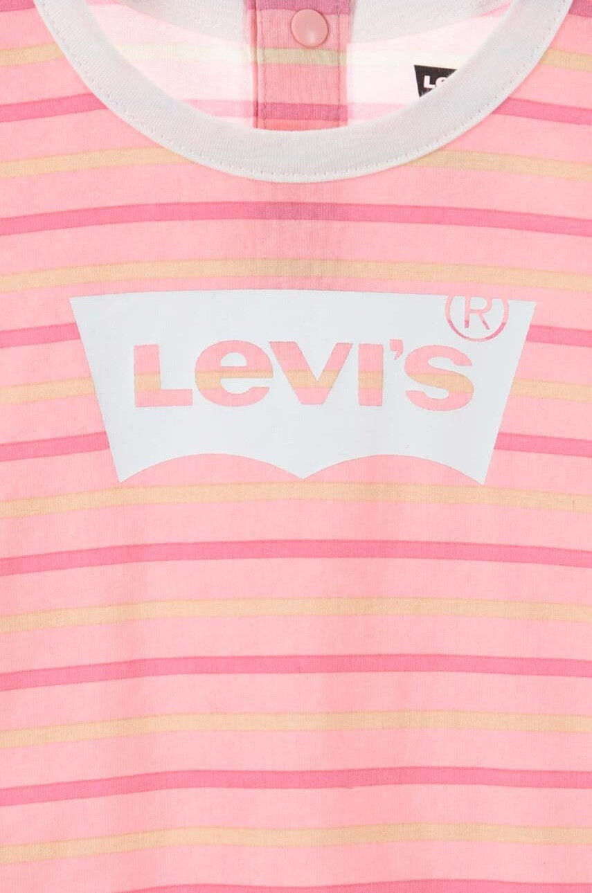 Levi's Бебешки памучен къс гащеризон (2 броя) - Pepit.bg