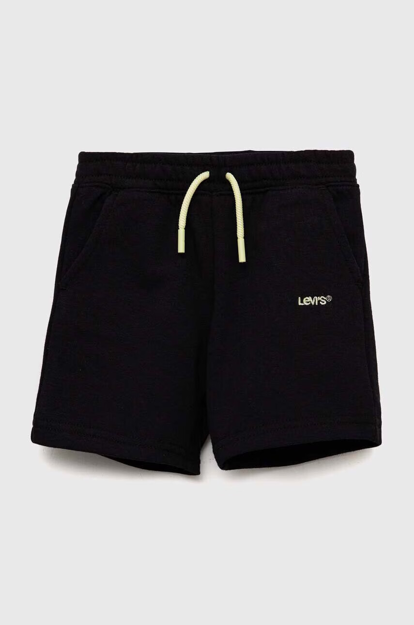 Levi's Бебешки шорти в черно с изчистен дизайн - Pepit.bg