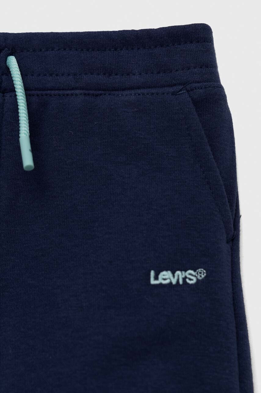Levi's Бебешки шорти в синьо с изчистен дизайн - Pepit.bg