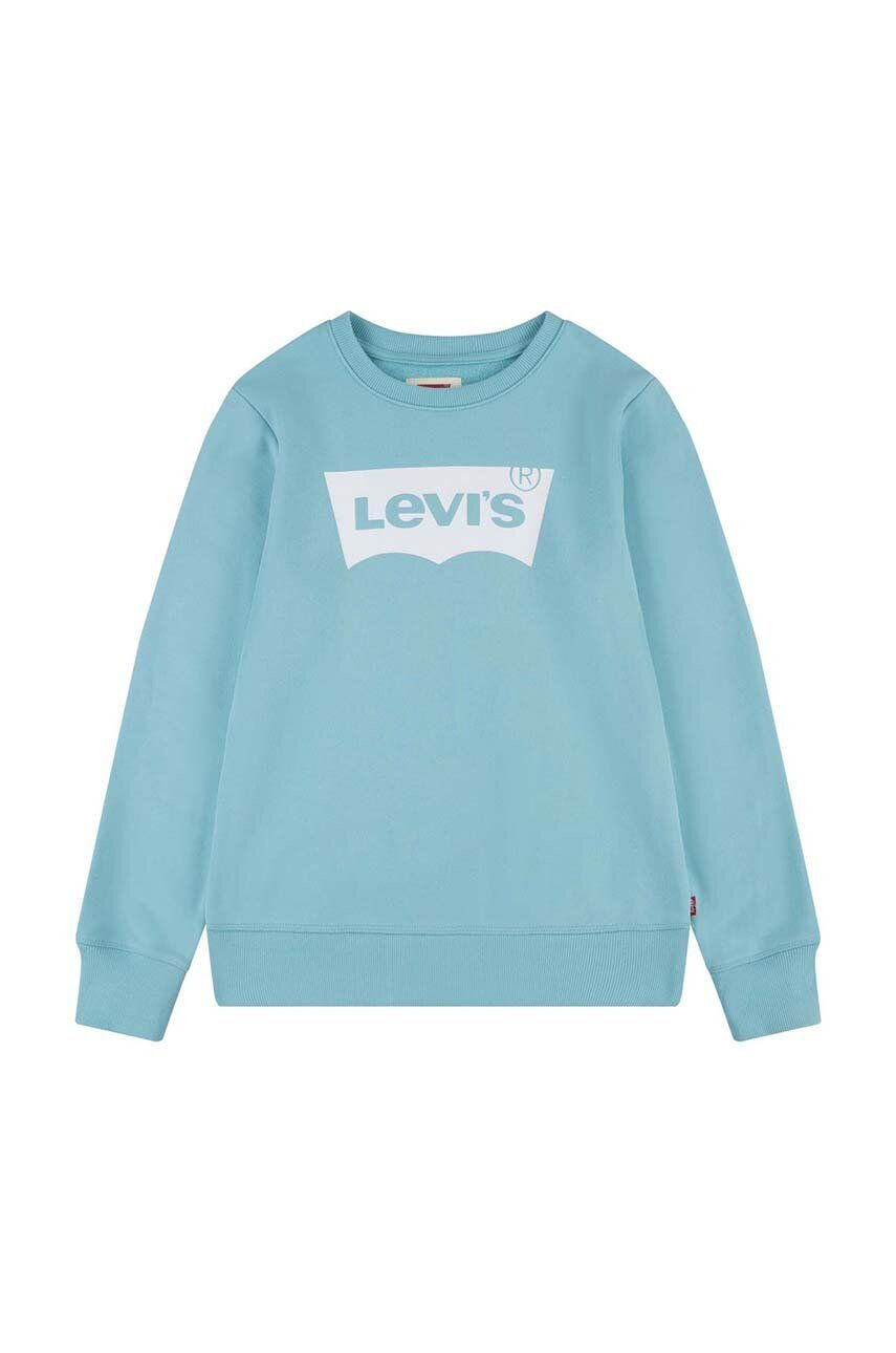 Levi's Бебешки суичър в тюркоазено с принт - Pepit.bg