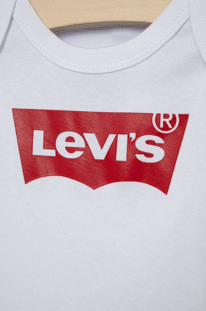 Levi's Бебешко боди в бяло - Pepit.bg