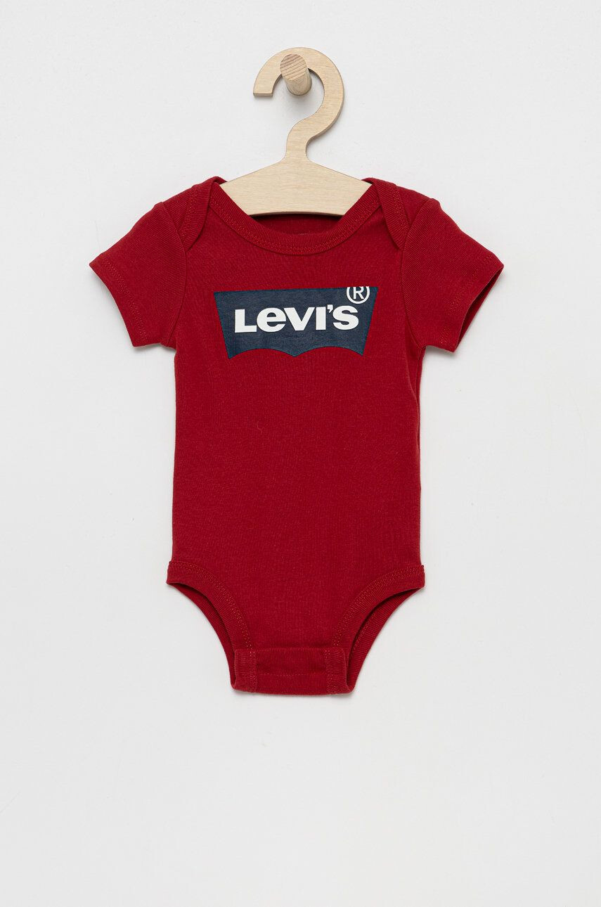 Levi's Бебешко боди в бяло - Pepit.bg