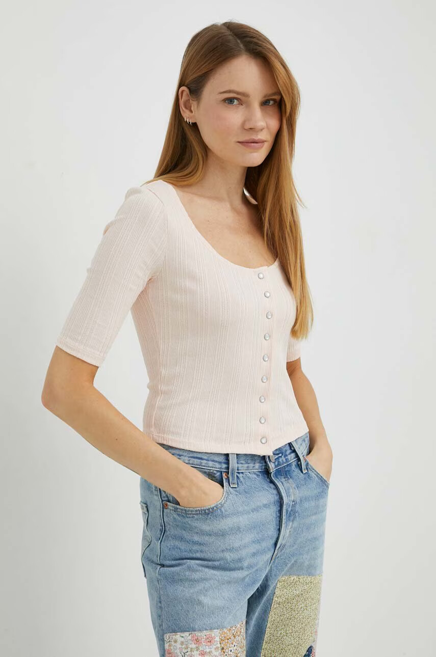 Levi's Блуза в розово с изчистен дизайн - Pepit.bg