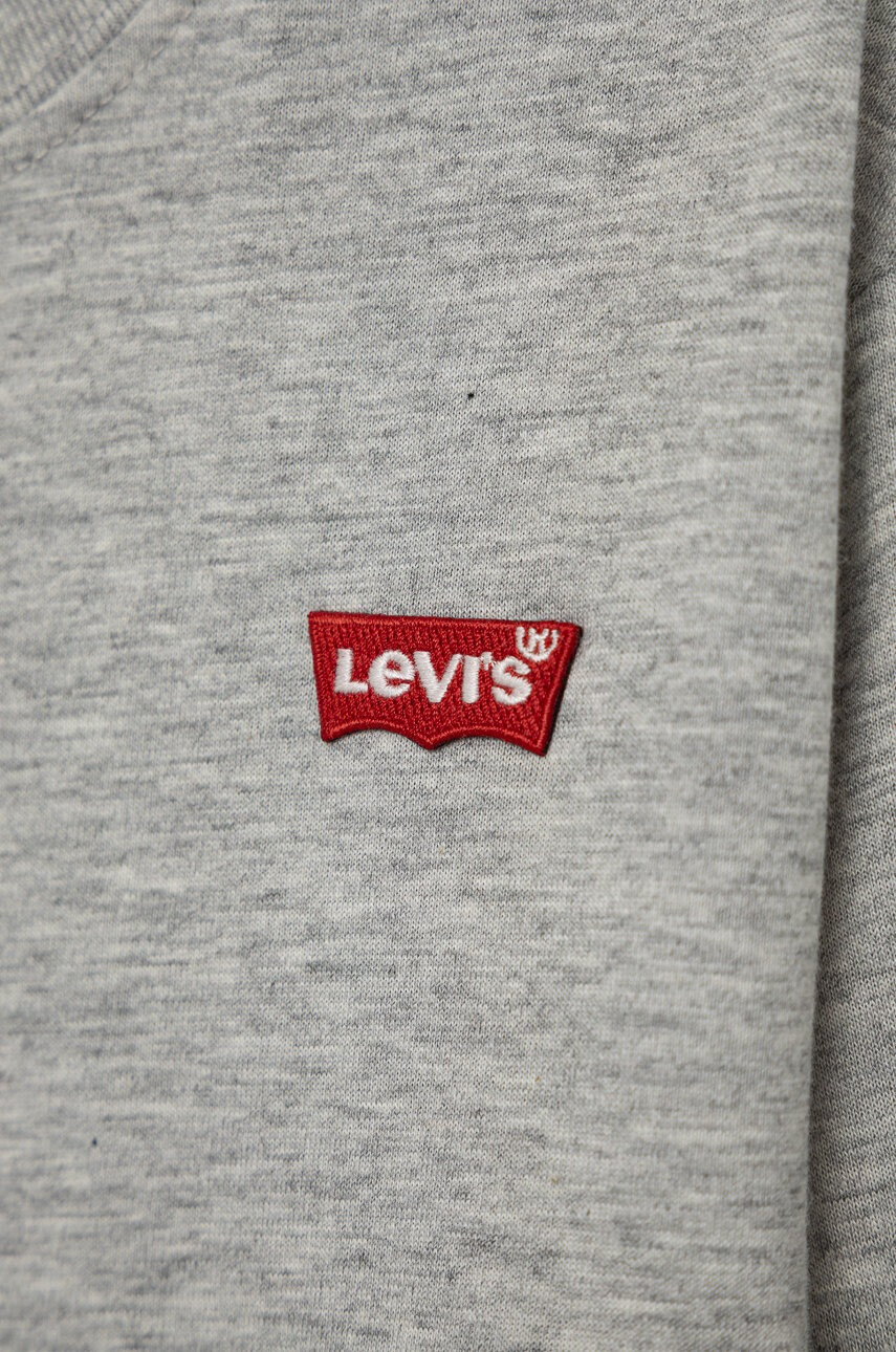 Levi's Детска блуза с дълги ръкави в сиво с изчистен дизайн - Pepit.bg