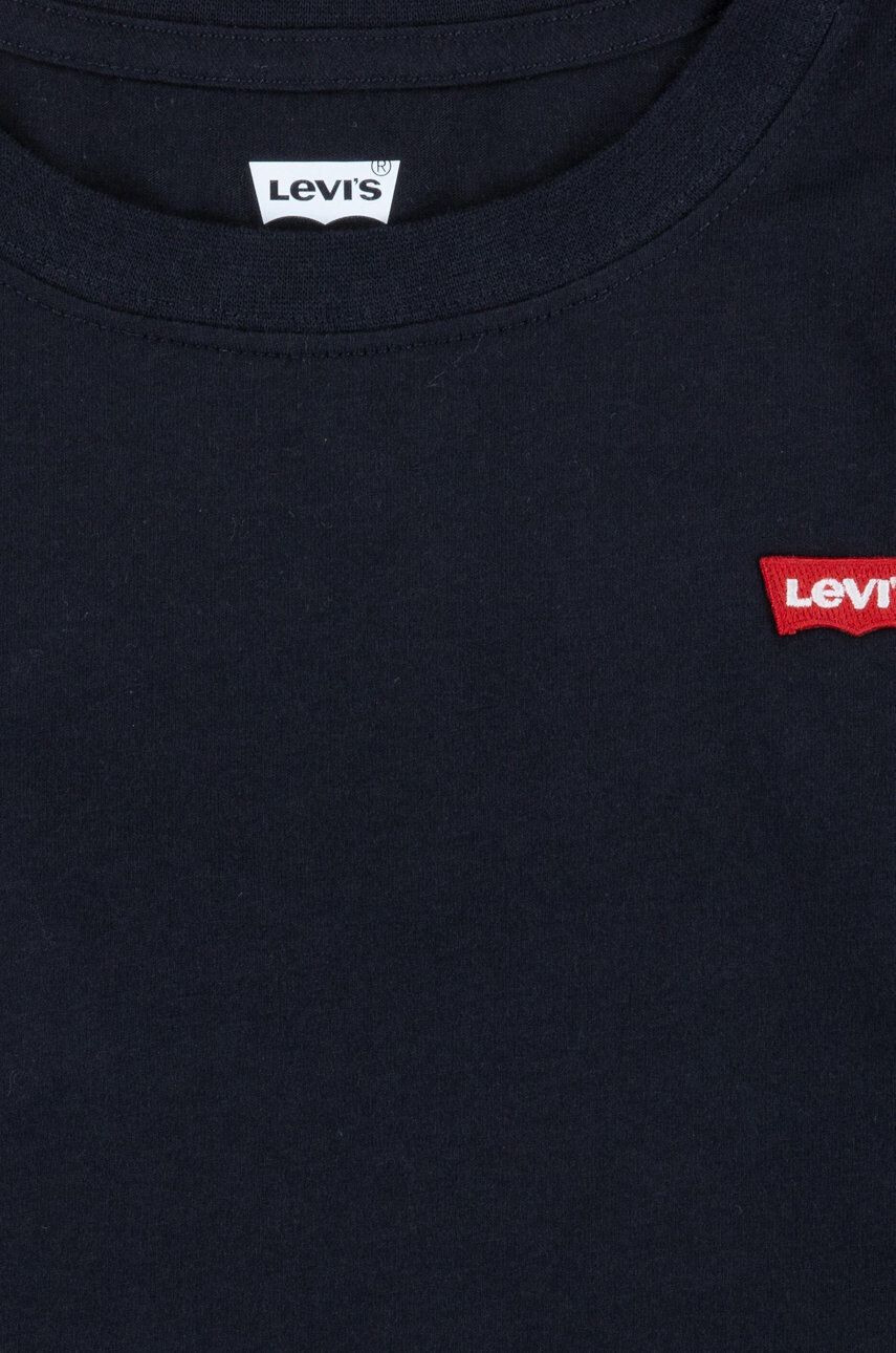 Levi's Детска блуза с дълги ръкави в черно с изчистен дизайн - Pepit.bg