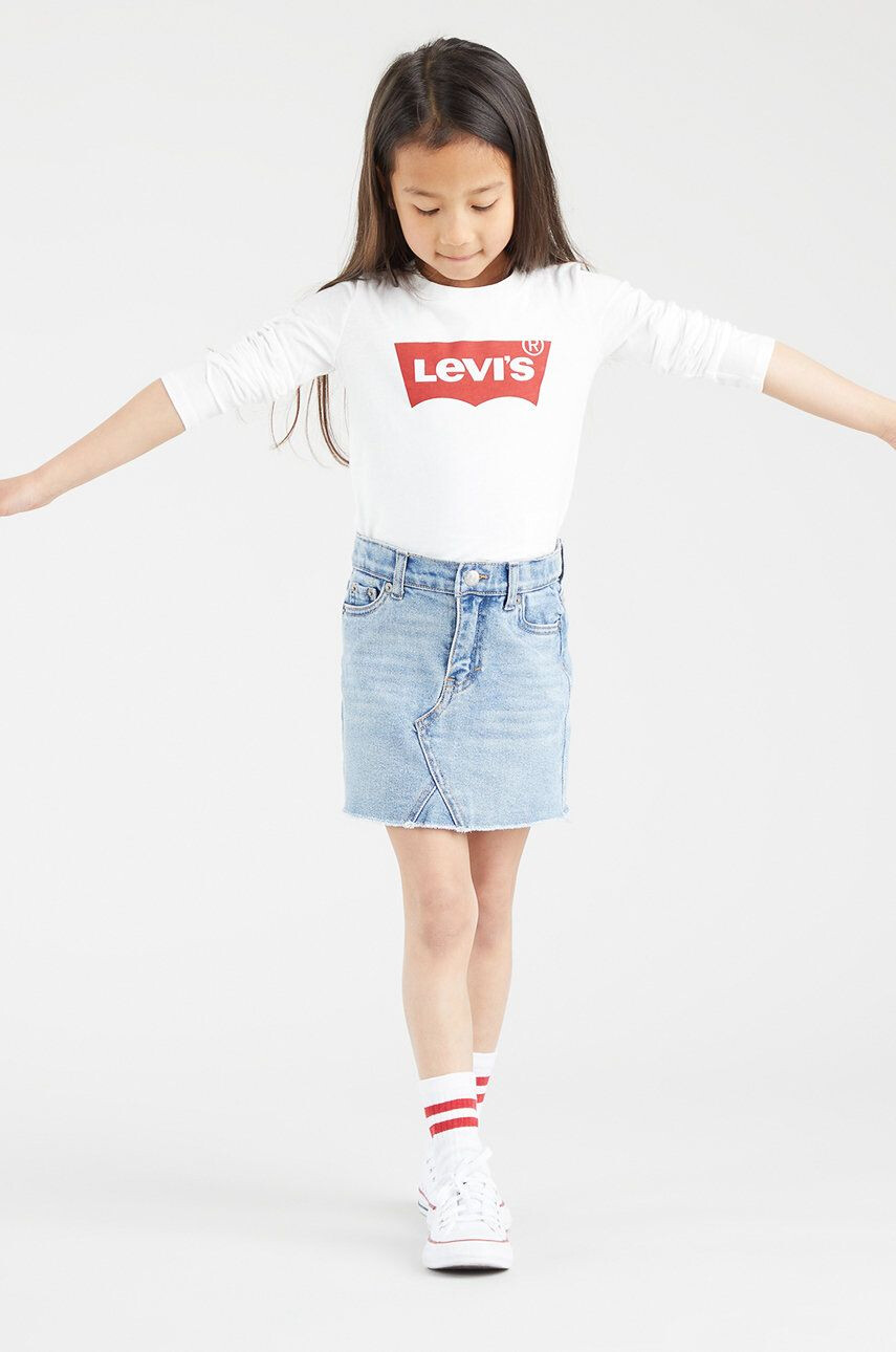 Levi's Детска блуза с дълги ръкави в бяло - Pepit.bg