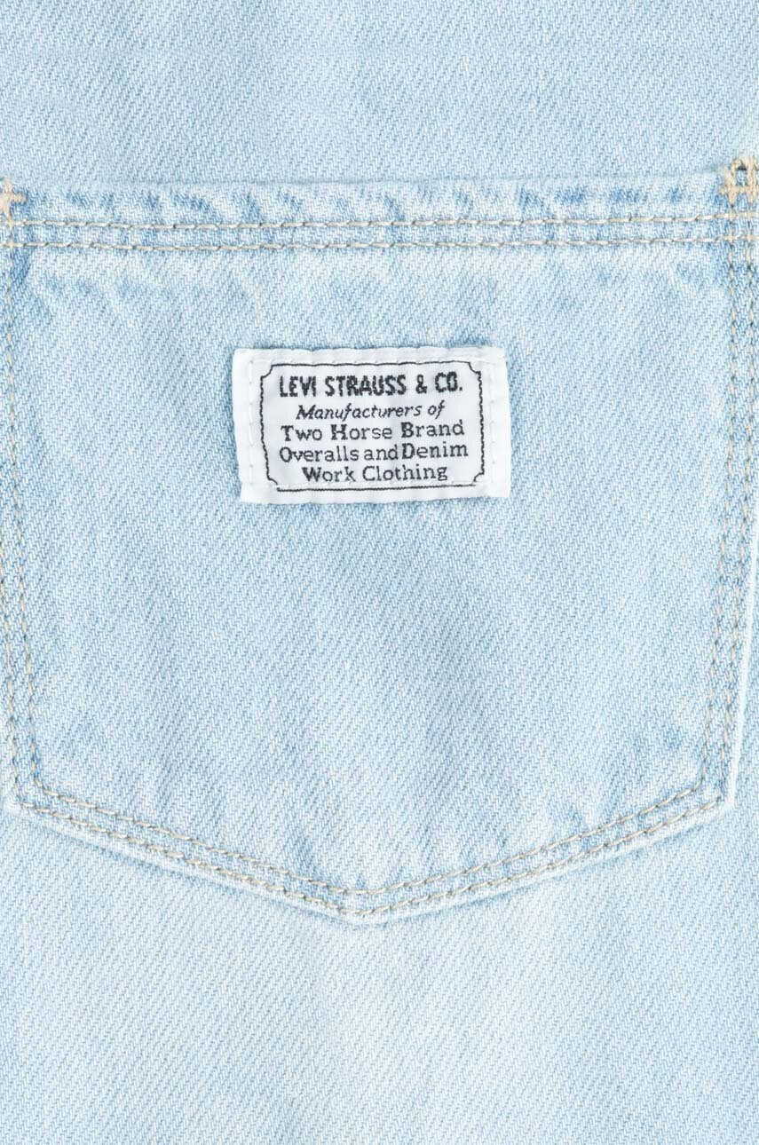 Levi's Детска дънкова рокля в синьо къса със стандартна кройка - Pepit.bg