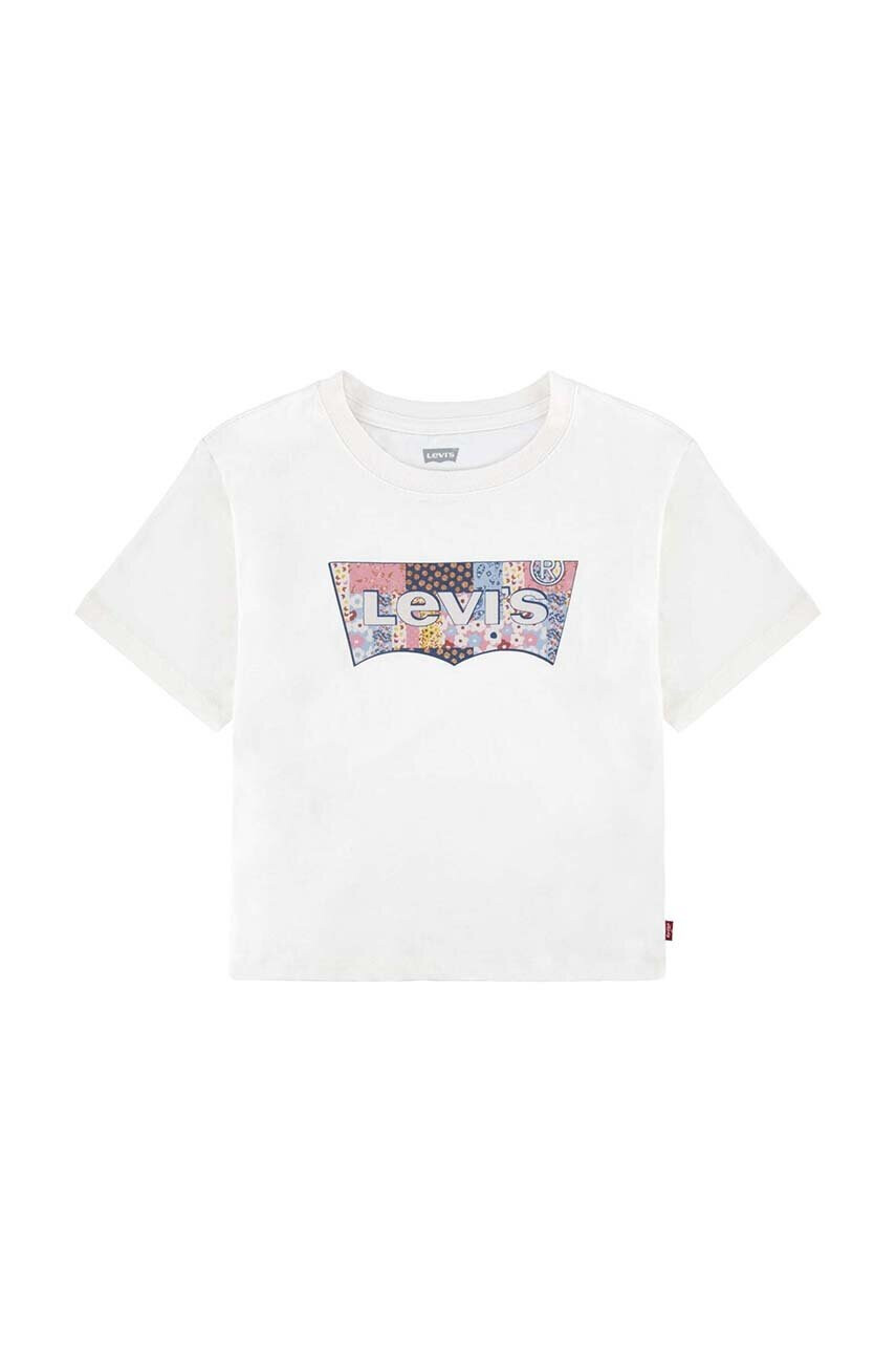 Levi's Детска памучна тениска в бяло - Pepit.bg