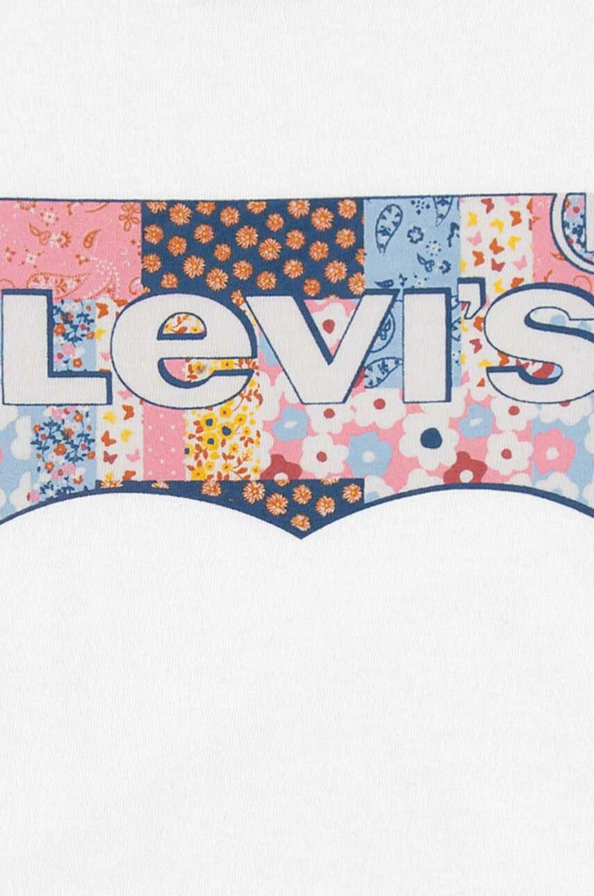 Levi's Детска памучна тениска в бяло - Pepit.bg