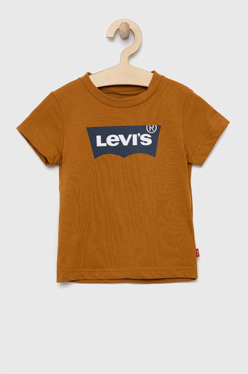 Levi's Детска памучна тениска в бяло с принт - Pepit.bg