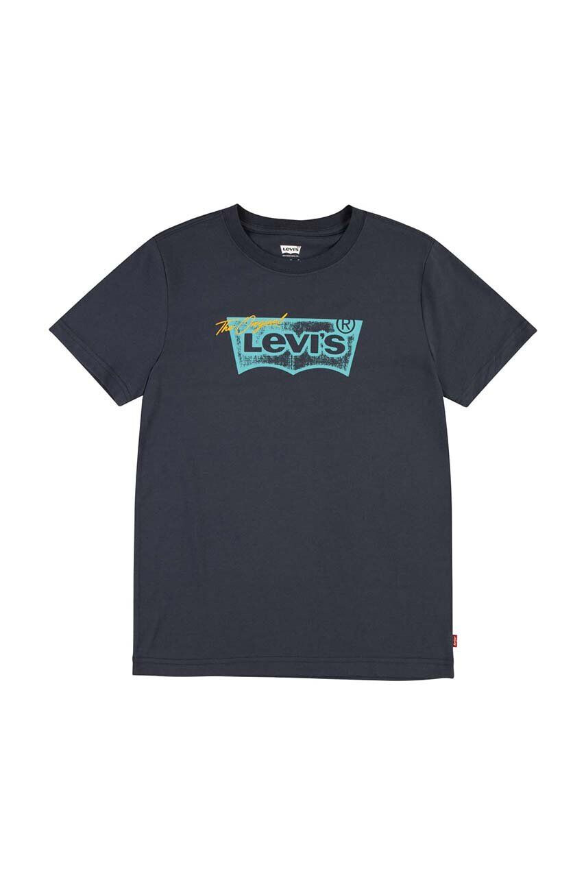 Levi's Детска тениска в сиво с принт - Pepit.bg