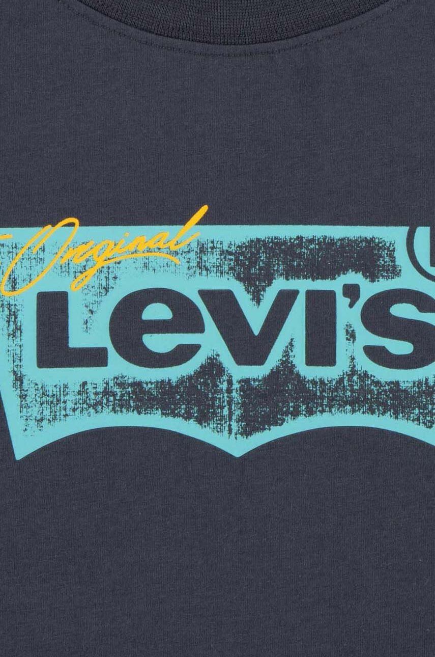 Levi's Детска тениска в сиво с принт - Pepit.bg