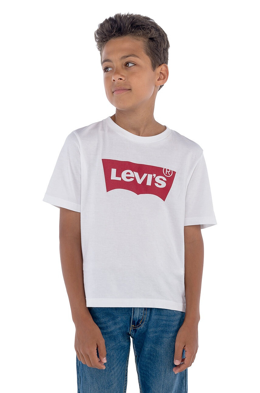 Levi's Детска тениска в бяло с принт - Pepit.bg