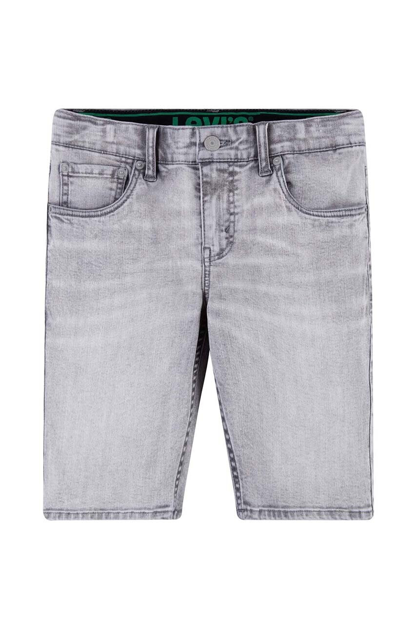 Levi's Детски дънков къс панталон в сиво - Pepit.bg
