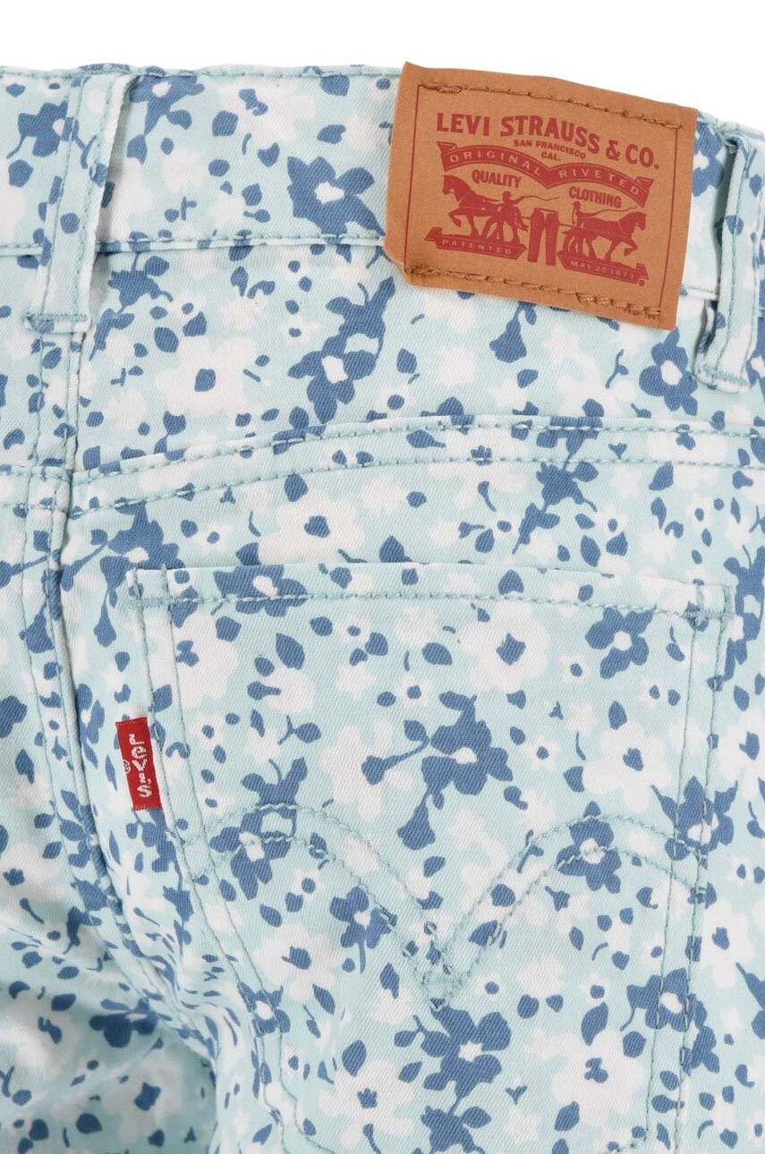 Levi's Детски къси панталони в синьо с десен - Pepit.bg