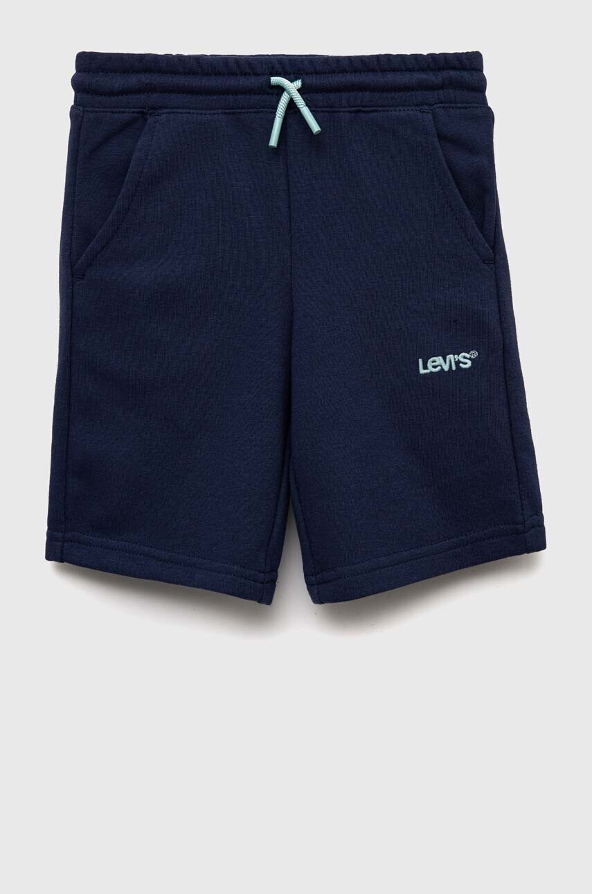 Levi's Детски къси панталони в синьо с изчистен дизайн - Pepit.bg