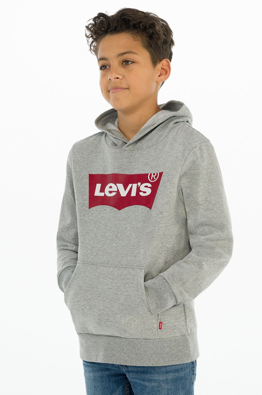 Levi's Детски суичър в сиво с принт - Pepit.bg