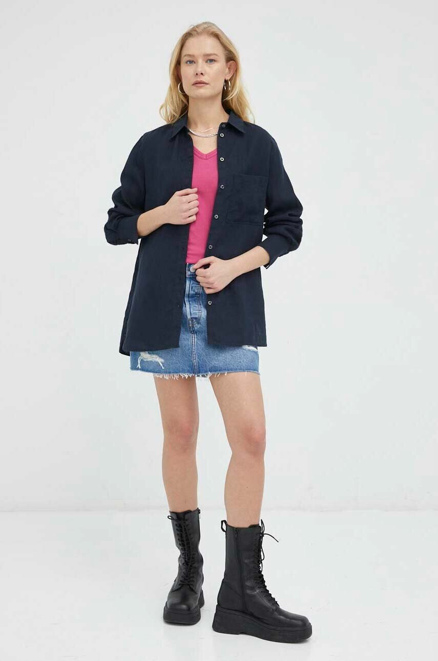 Levi's Дънкова пола в синьо къс модел със стандартна кройка - Pepit.bg