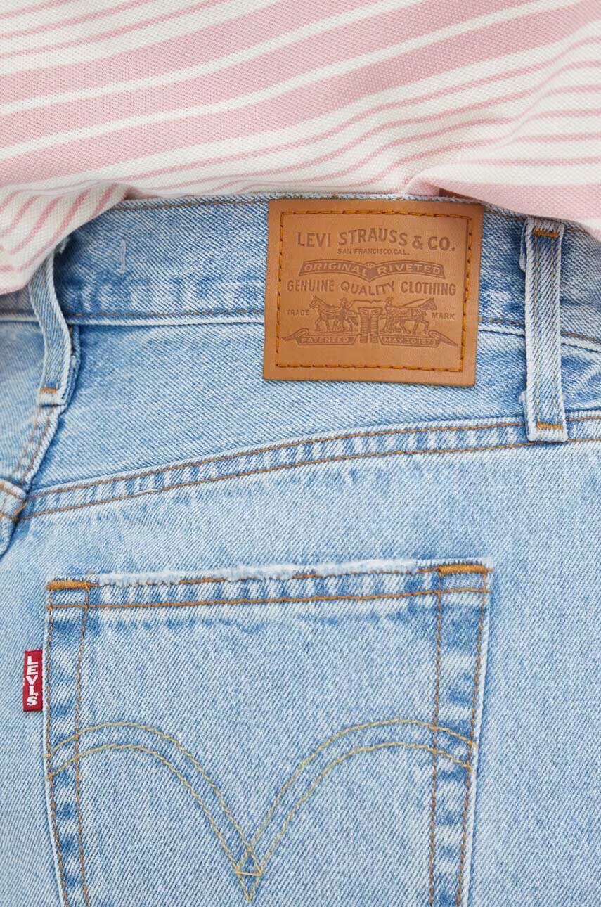 Levi's Дънкова пола в синьо къс модел със стандартна кройка - Pepit.bg