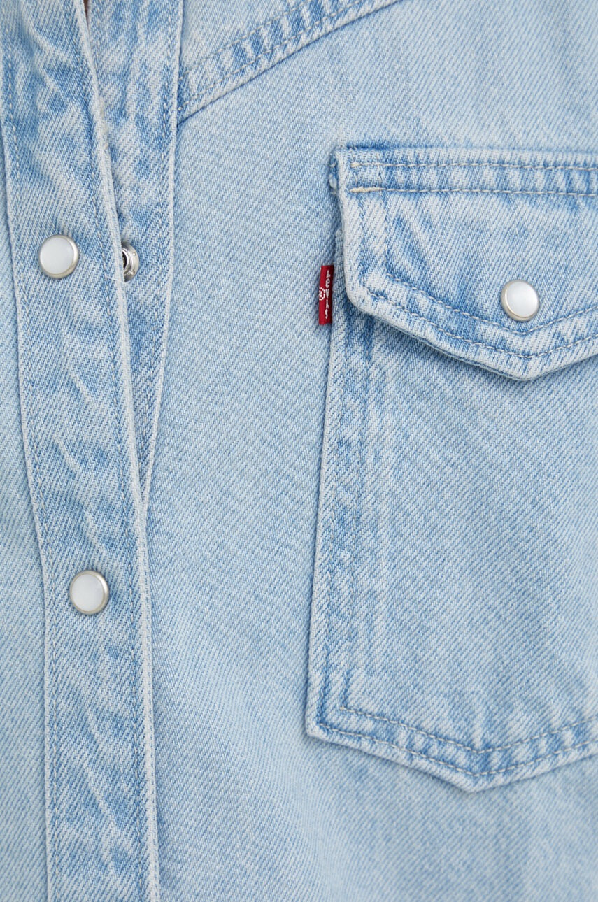 Levi's Дънкова рокля къс модел с уголемена кройка - Pepit.bg