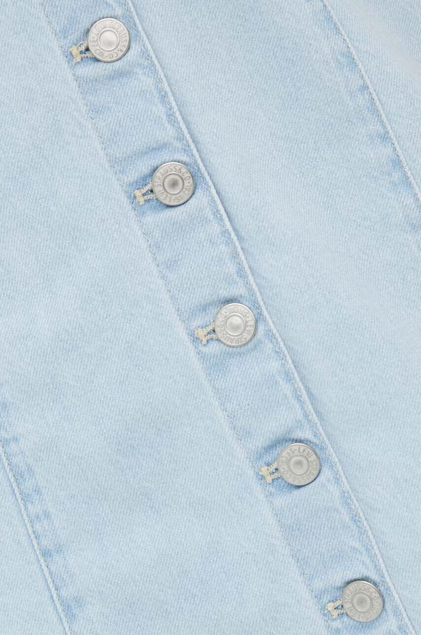 Levi's Дънкова рокля в синьо къса с кройка по тялото - Pepit.bg