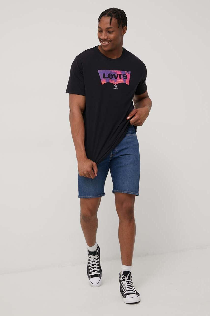 Levi's Дънкови къси панталони мъжко в тъмносиньо - Pepit.bg