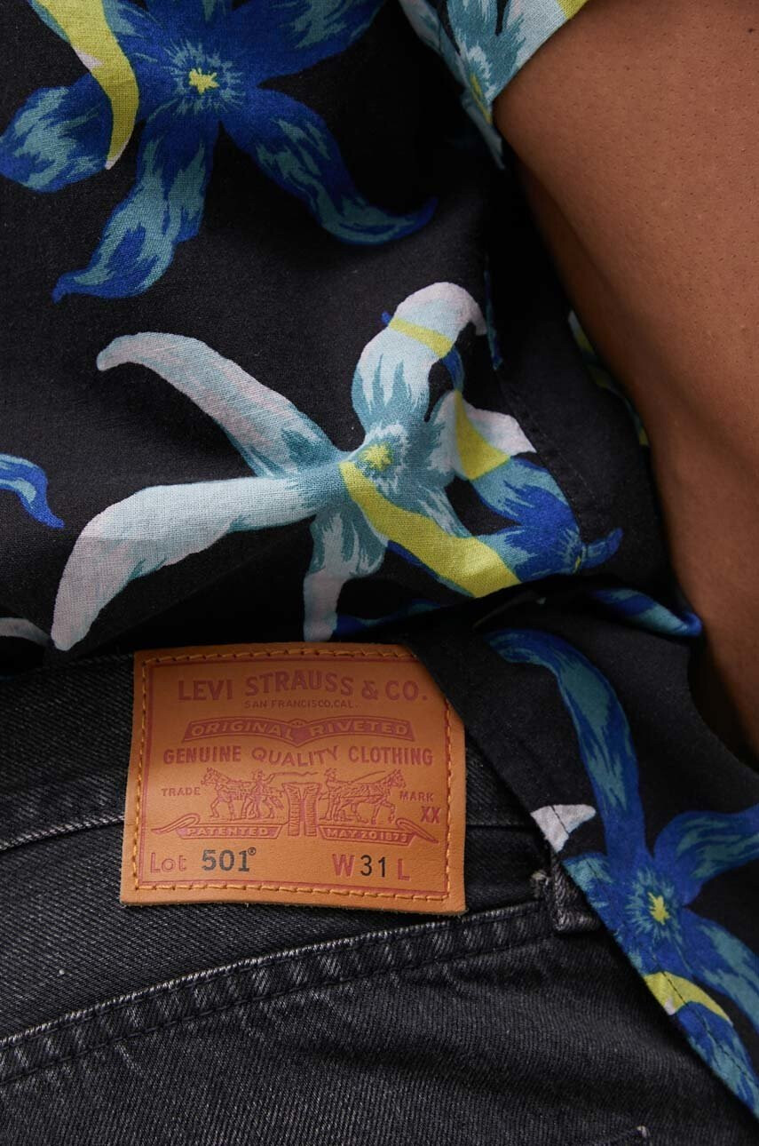 Levi's Дънкови къси панталони мъжко в сиво - Pepit.bg