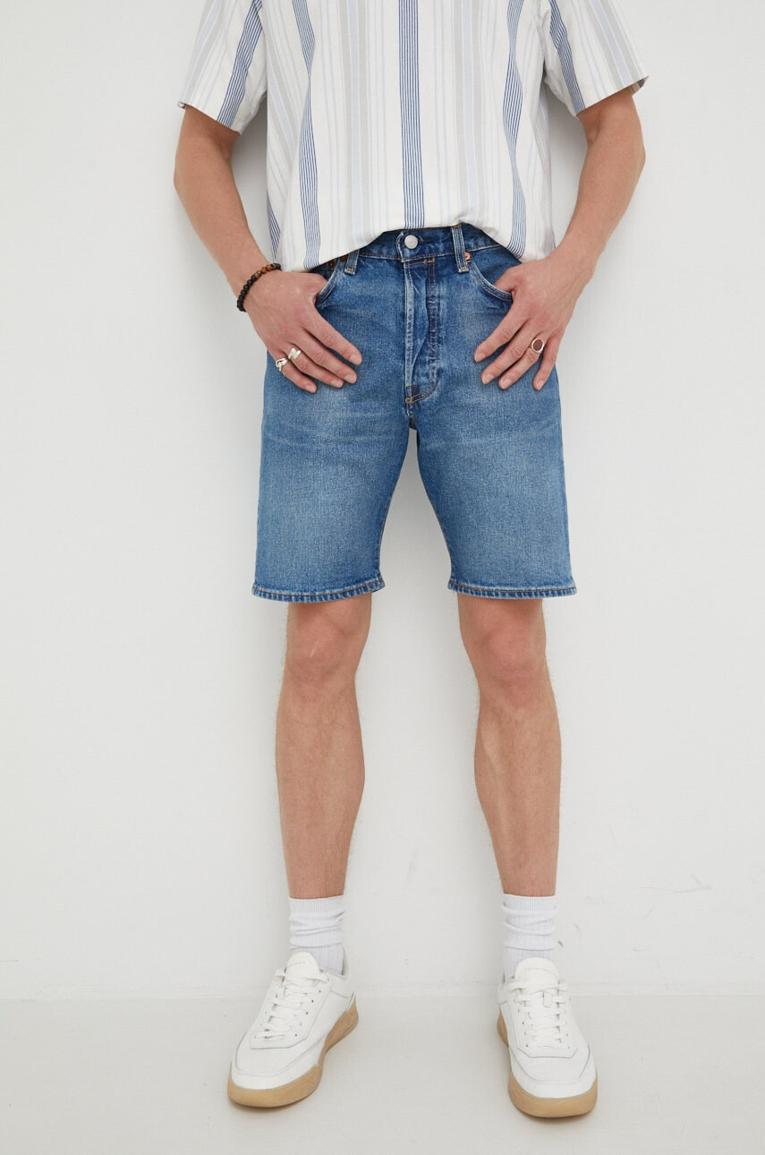 Levi's Дънкови къси панталони в тъмносиньо - Pepit.bg