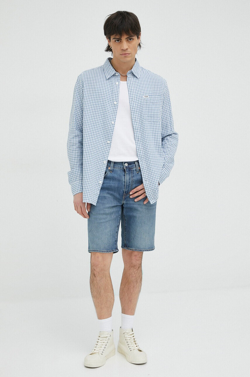 Levi's Дънкови къси панталони в тъмносиньо - Pepit.bg