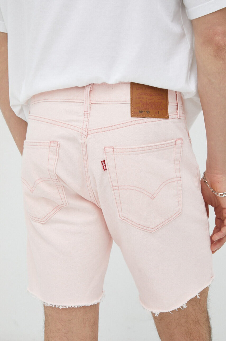 Levi's Дънкови къси панталони в розово - Pepit.bg
