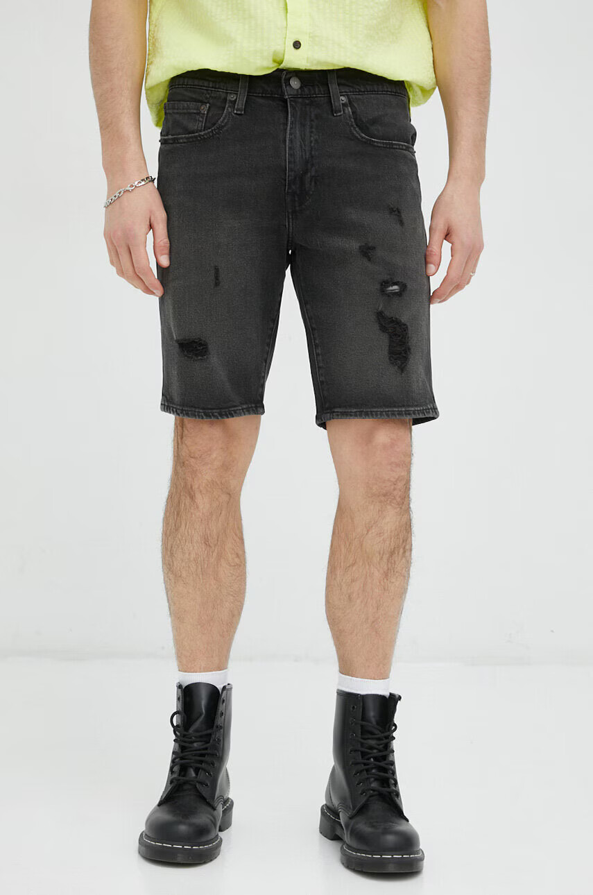 Levi's Дънкови къси панталони в черно - Pepit.bg