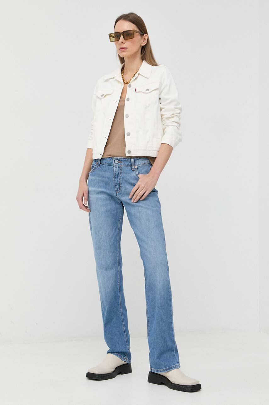 Levi's Дънково яке в бяло с преходна изолация - Pepit.bg