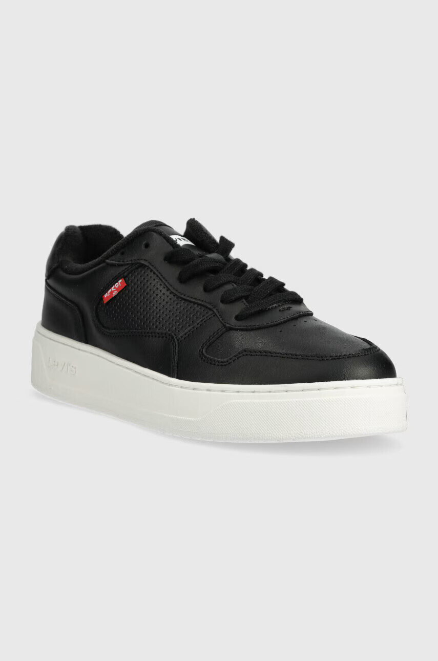 Levi's Кожени маратонки Glide в черно D7521.0002 - Pepit.bg