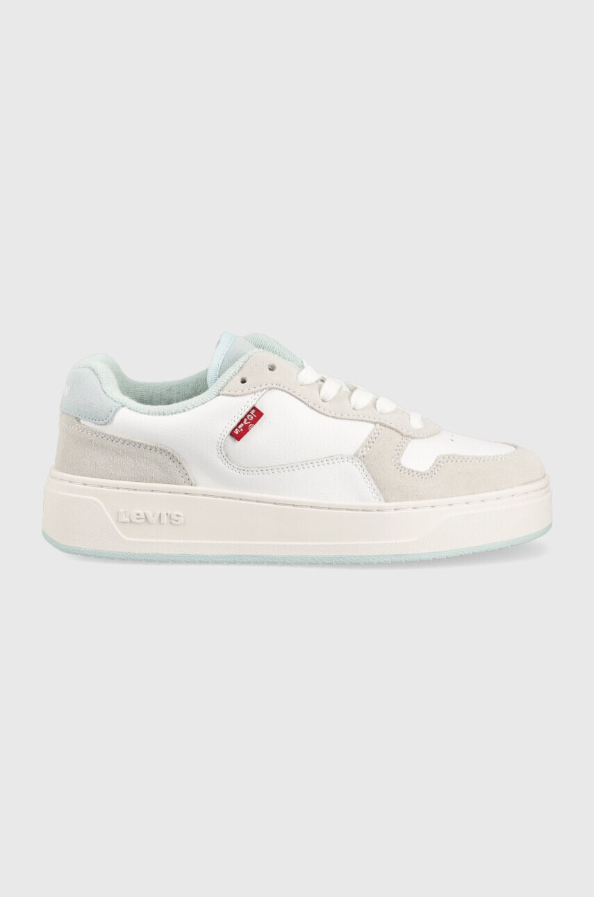 Levi's Кожени маратонки Glide S в бяло D7522-0003 235201 - Pepit.bg