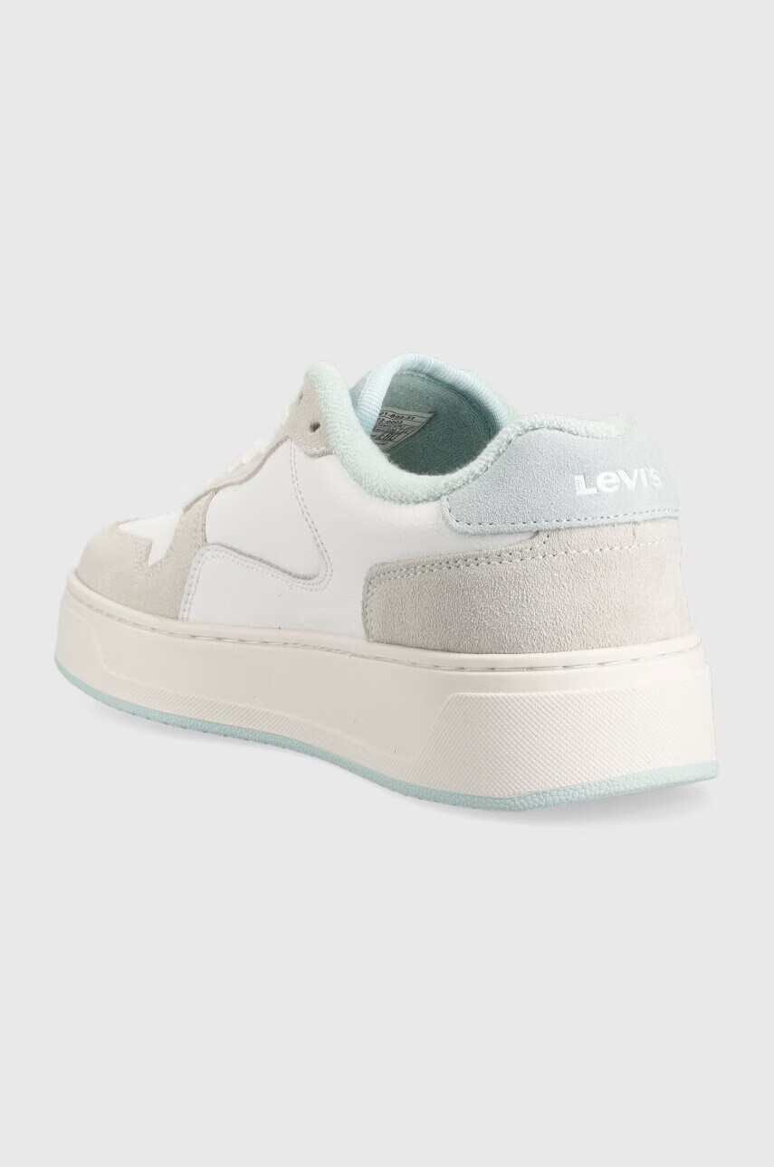 Levi's Кожени маратонки Glide S в бяло D7522-0003 235201 - Pepit.bg