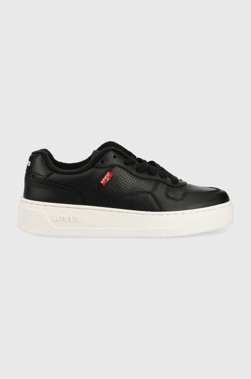Levi's Кожени маратонки Glide S в черно D7522.0002 - Pepit.bg