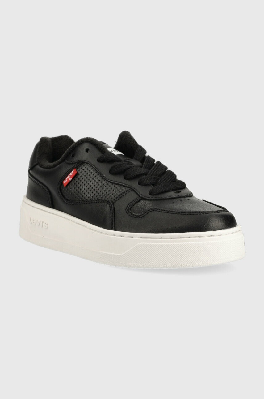 Levi's Кожени маратонки Glide S в черно D7522.0002 - Pepit.bg