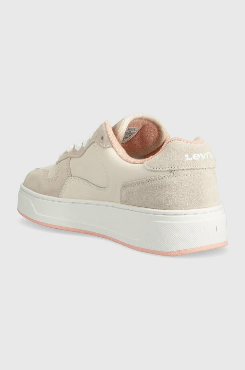 Levi's Кожени маратонки Glide S в бежово D7522.0004 - Pepit.bg