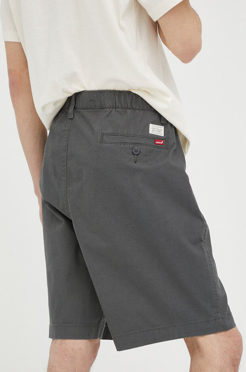 Levi's Къс панталон с лен в сиво - Pepit.bg