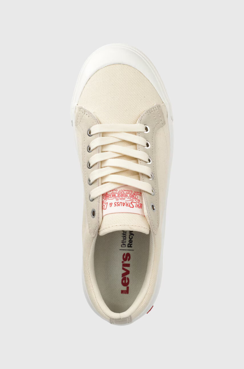 Levi's Ниски кецове Ls1 Low мъжки в бежово - Pepit.bg