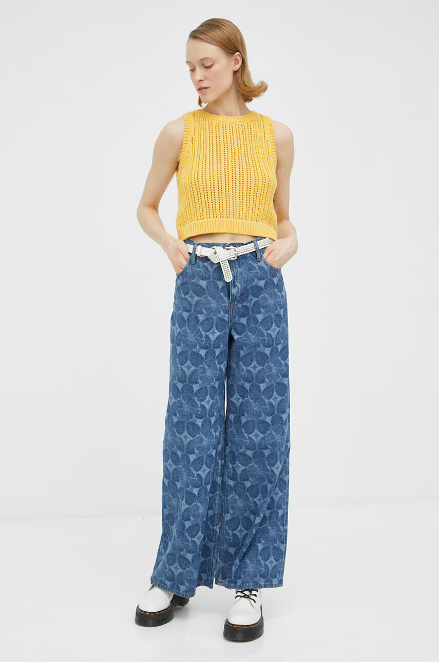 Levi's Памучен елек в жълто - Pepit.bg