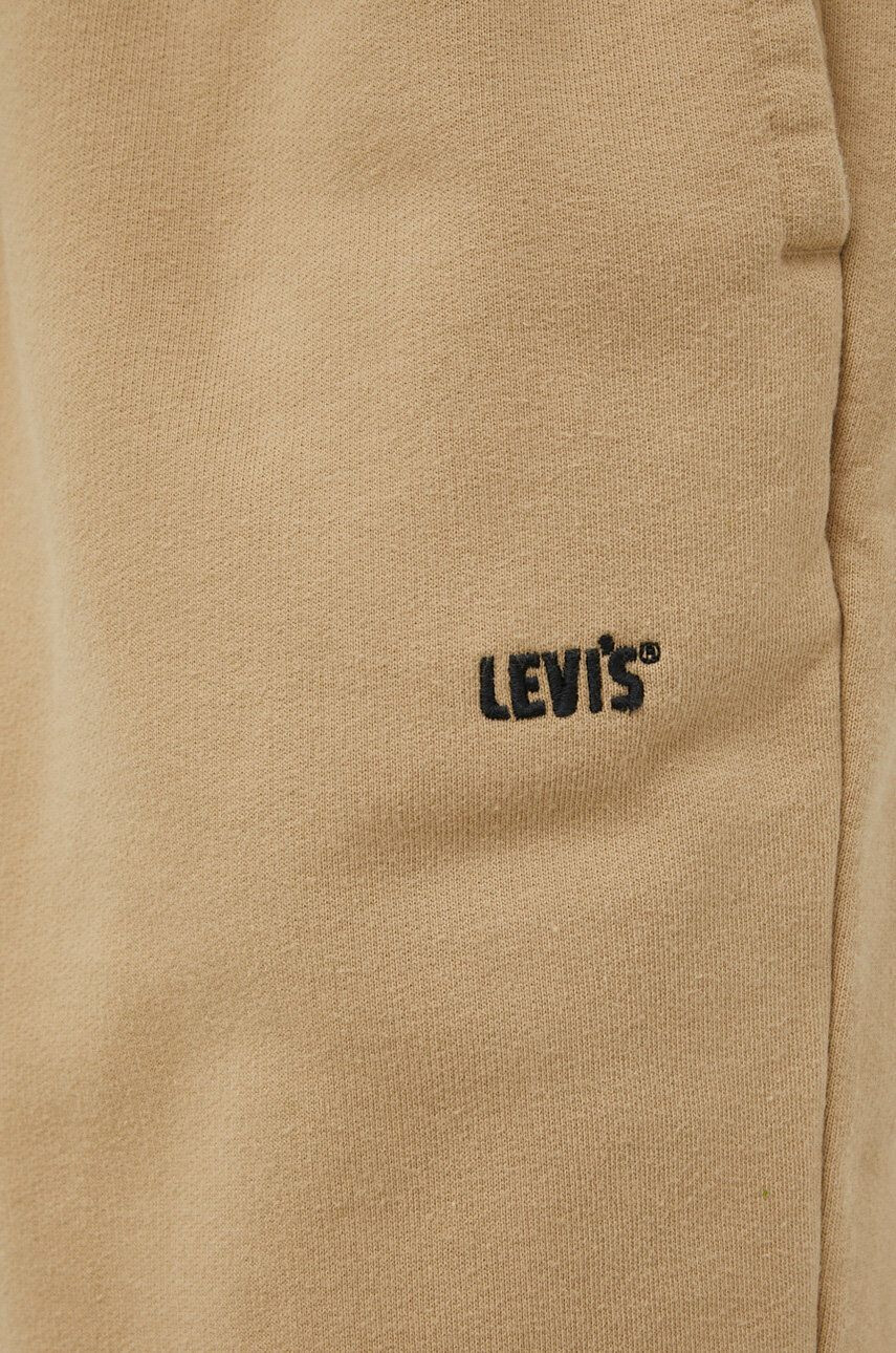 Levi's Памучен спортен панталон Gold Tab в бежово с изчистен дизайн - Pepit.bg