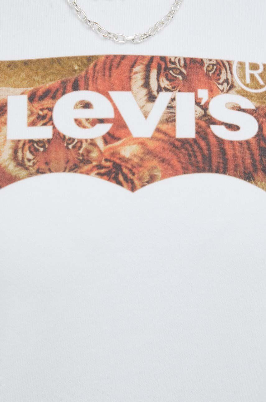 Levi's Памучен суичър в бяло с принт - Pepit.bg