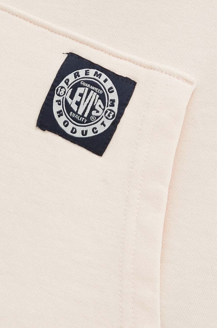 Levi's Памучен суичър в розово с качулка с апликация - Pepit.bg