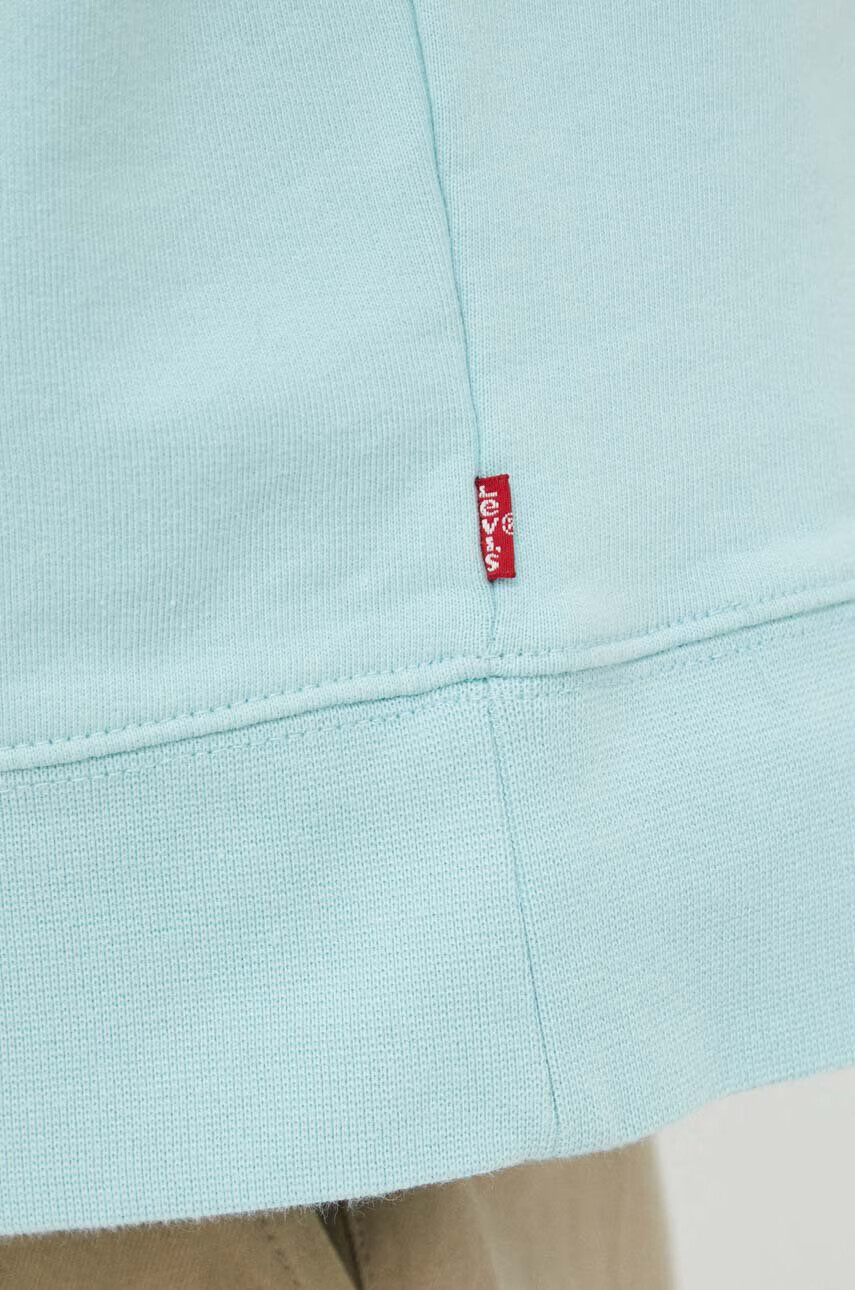 Levi's Памучен суичър в тюркоазено с принт - Pepit.bg