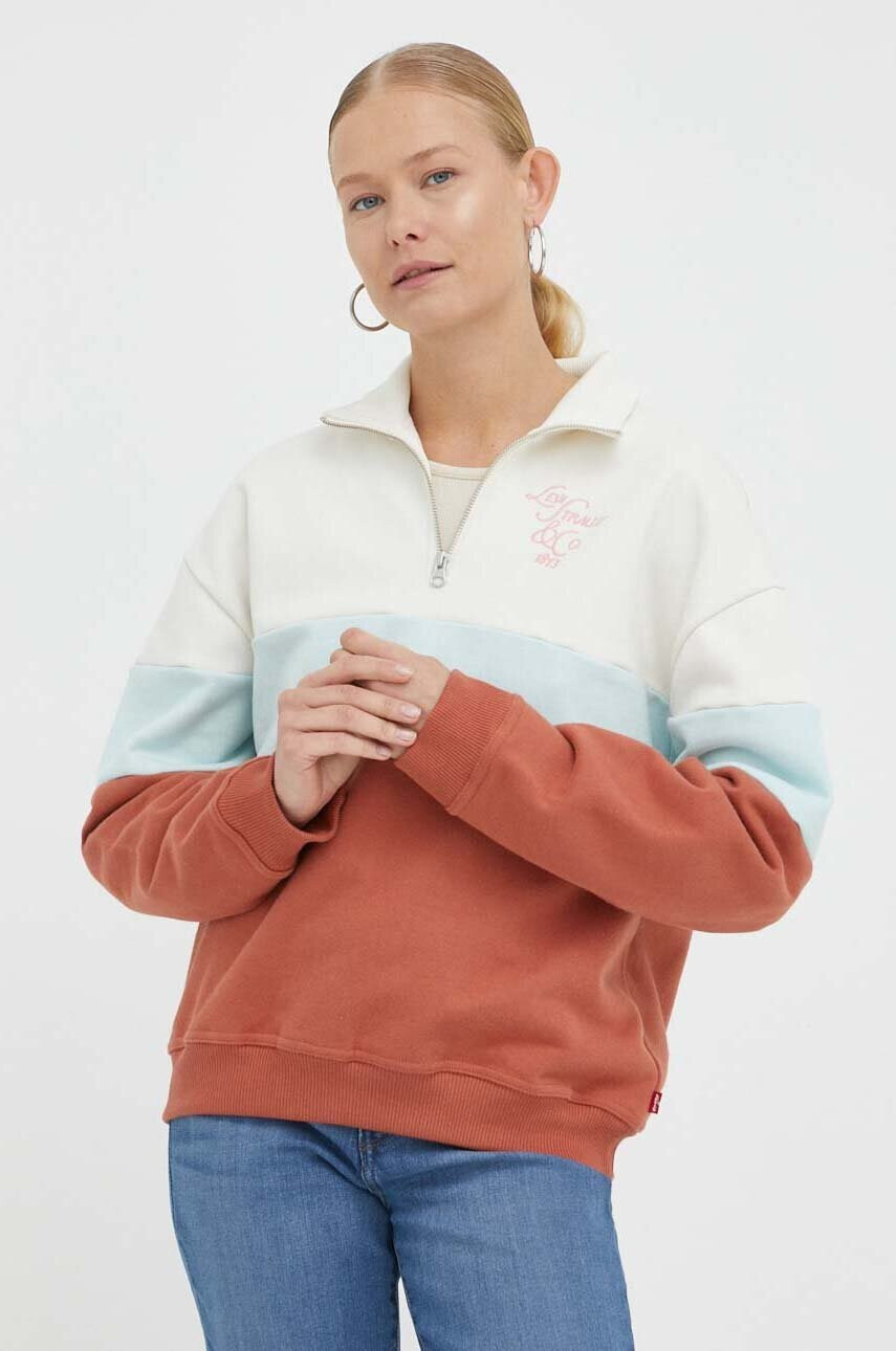 Levi's Памучен суичър с десен - Pepit.bg