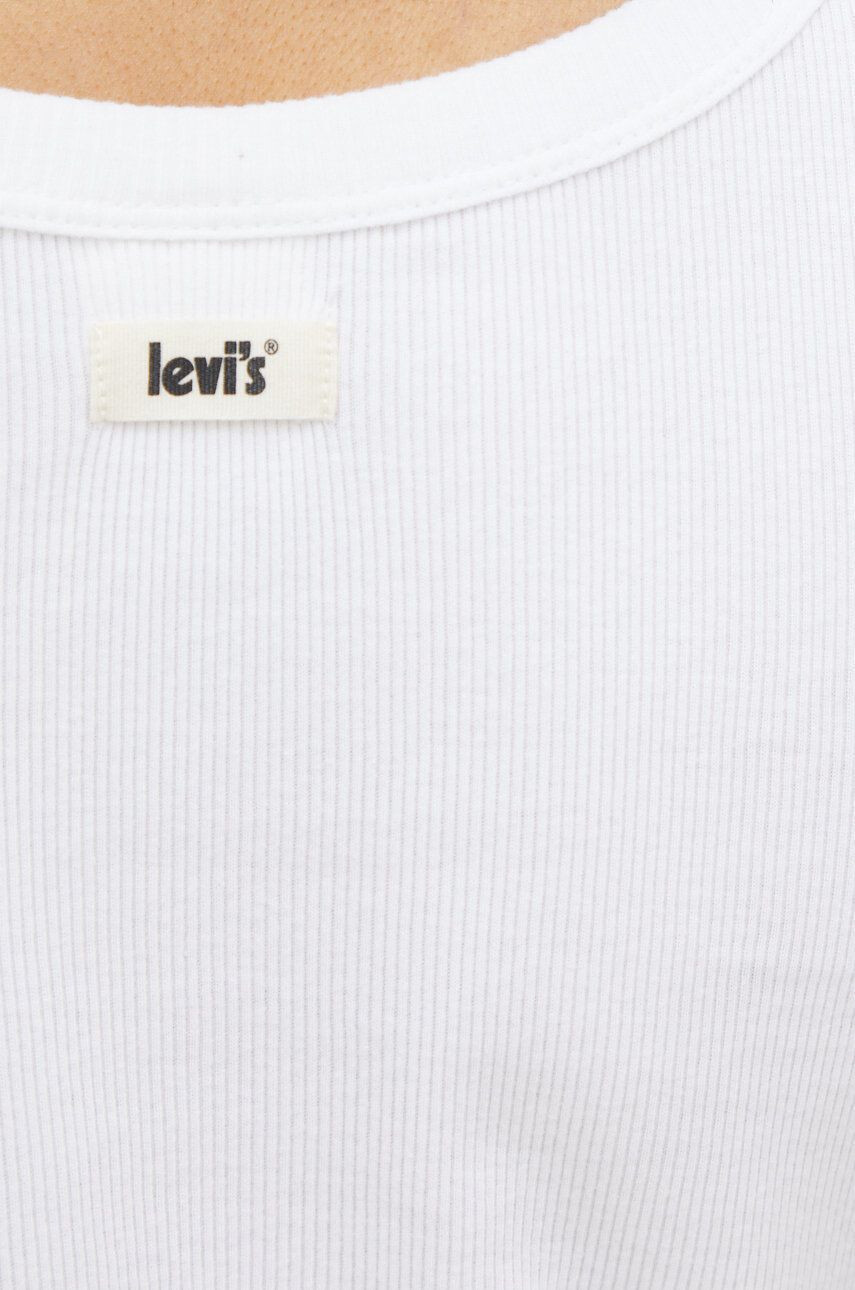 Levi's Памучен топ в бяло - Pepit.bg