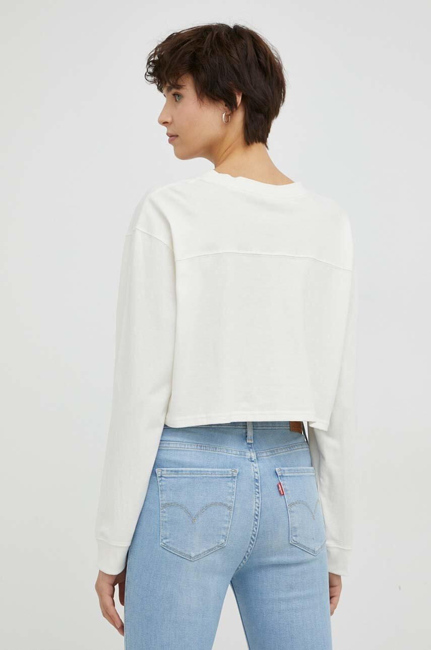 Levi's Памучна блуза с дълги ръкави в бяло - Pepit.bg