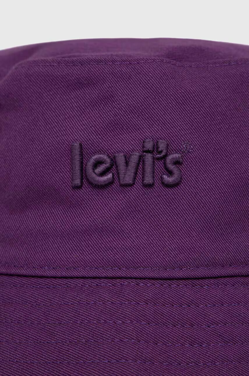 Levi's Памучна капела с две лица в лилаво от памук - Pepit.bg